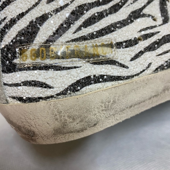 NIB Golden Goose Zebra Glitter & Black Star, 36 - Picture 11 of 14